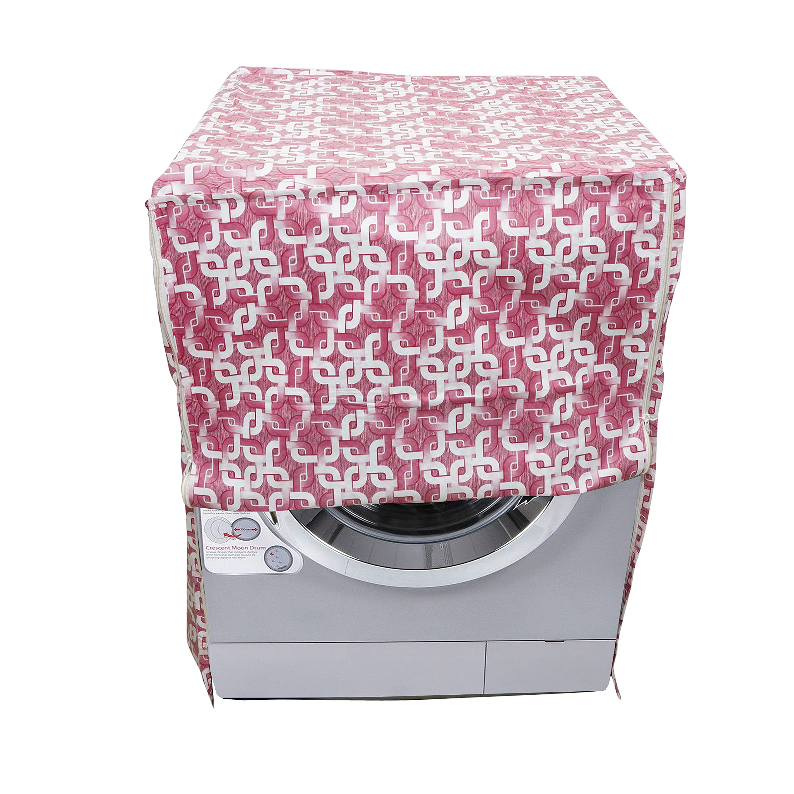 Front Load Washing Machine Cover Pink Pipes 